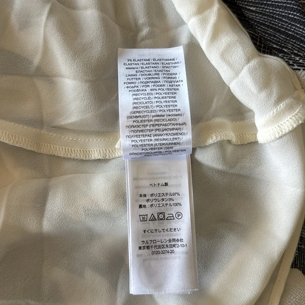 Lauren Ralph Lauren Black and White Floral Dress Size 12 - Picture 11 of 12